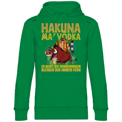 Hakuna Ma Vodka Timon und Pumbaa - Unisex Hoodie Kelly Green