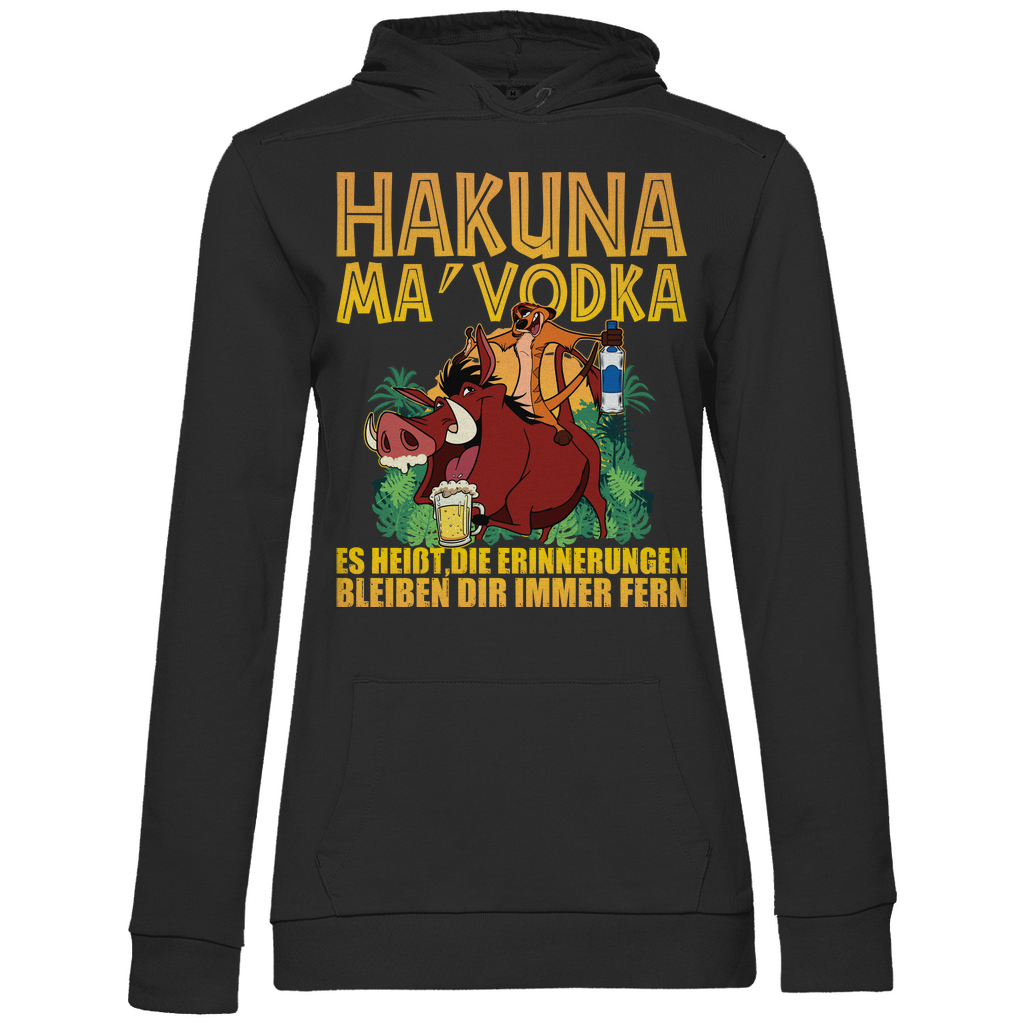 Hakuna Ma Vodka Timon und Pumbaa - Damen Hoodie Black