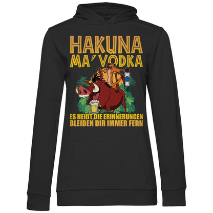 Hakuna Ma Vodka Timon und Pumbaa - Damen Hoodie Black