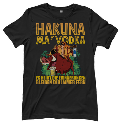 Hakuna Ma Vodka Timon und Pumbaa - Damenshirt Black