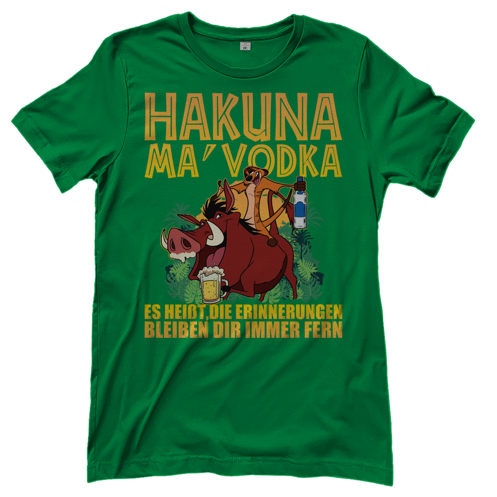 Hakuna Ma Vodka Timon und Pumbaa - Damenshirt Kelly Green
