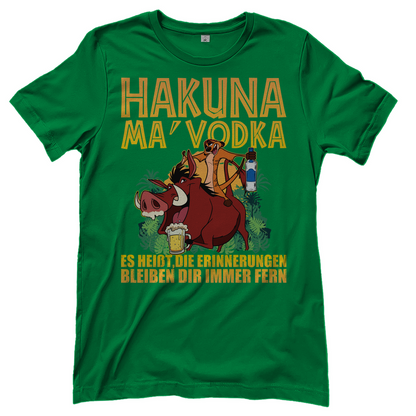 Hakuna Ma Vodka Timon und Pumbaa - Damenshirt Kelly Green