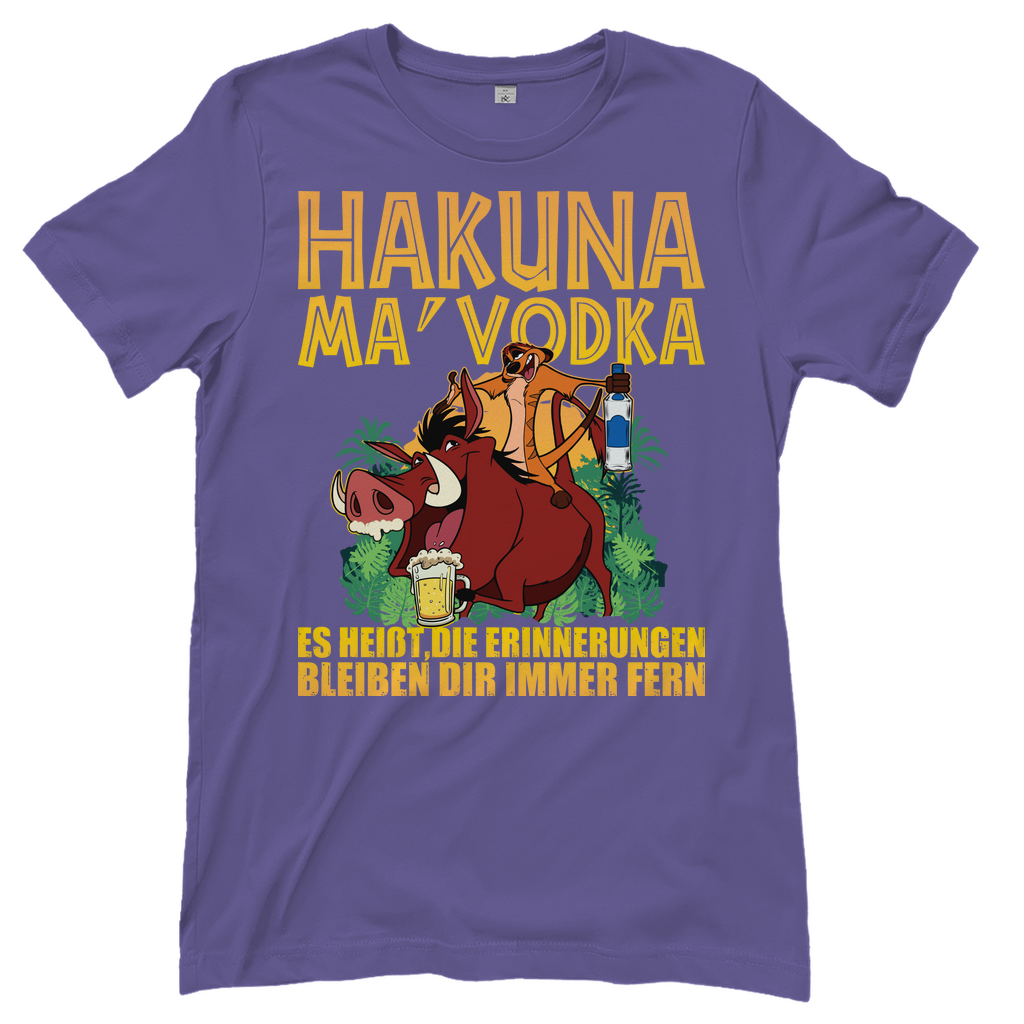Hakuna Ma Vodka Timon und Pumbaa - Damenshirt Millennial Lilac