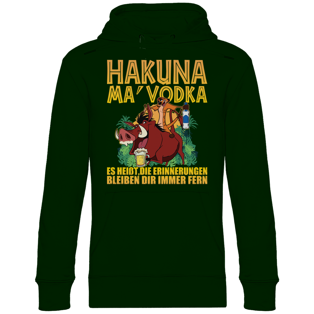 Hakuna Ma Vodka Timon und Pumbaa - Unisex Hoodie Forest Green