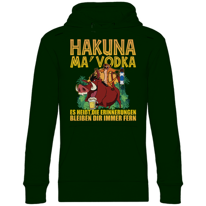 Hakuna Ma Vodka Timon und Pumbaa - Unisex Hoodie Forest Green