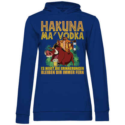 Hakuna Ma Vodka Timon und Pumbaa - Damen Hoodie Royal