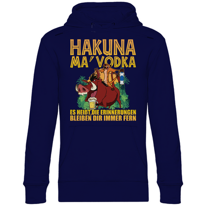 Hakuna Ma Vodka Timon und Pumbaa - Unisex Hoodie Navy Blue