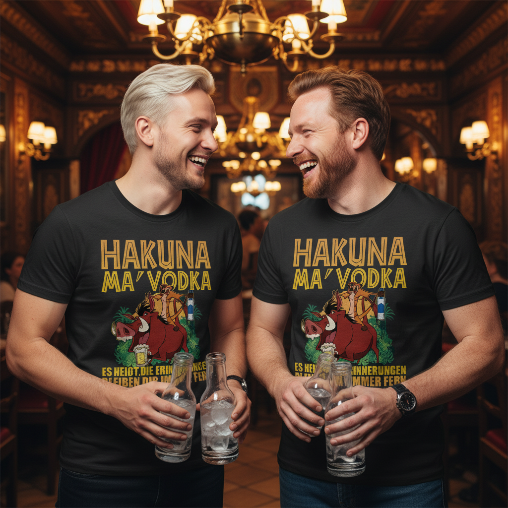 Hakuna Ma Vodka Timon und Pumbaa - Herren Shirt