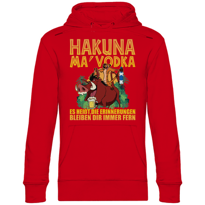 Hakuna Ma Vodka Timon und Pumbaa - Unisex Hoodie Red