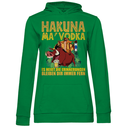Hakuna Ma Vodka Timon und Pumbaa - Damen Hoodie Kelly Green