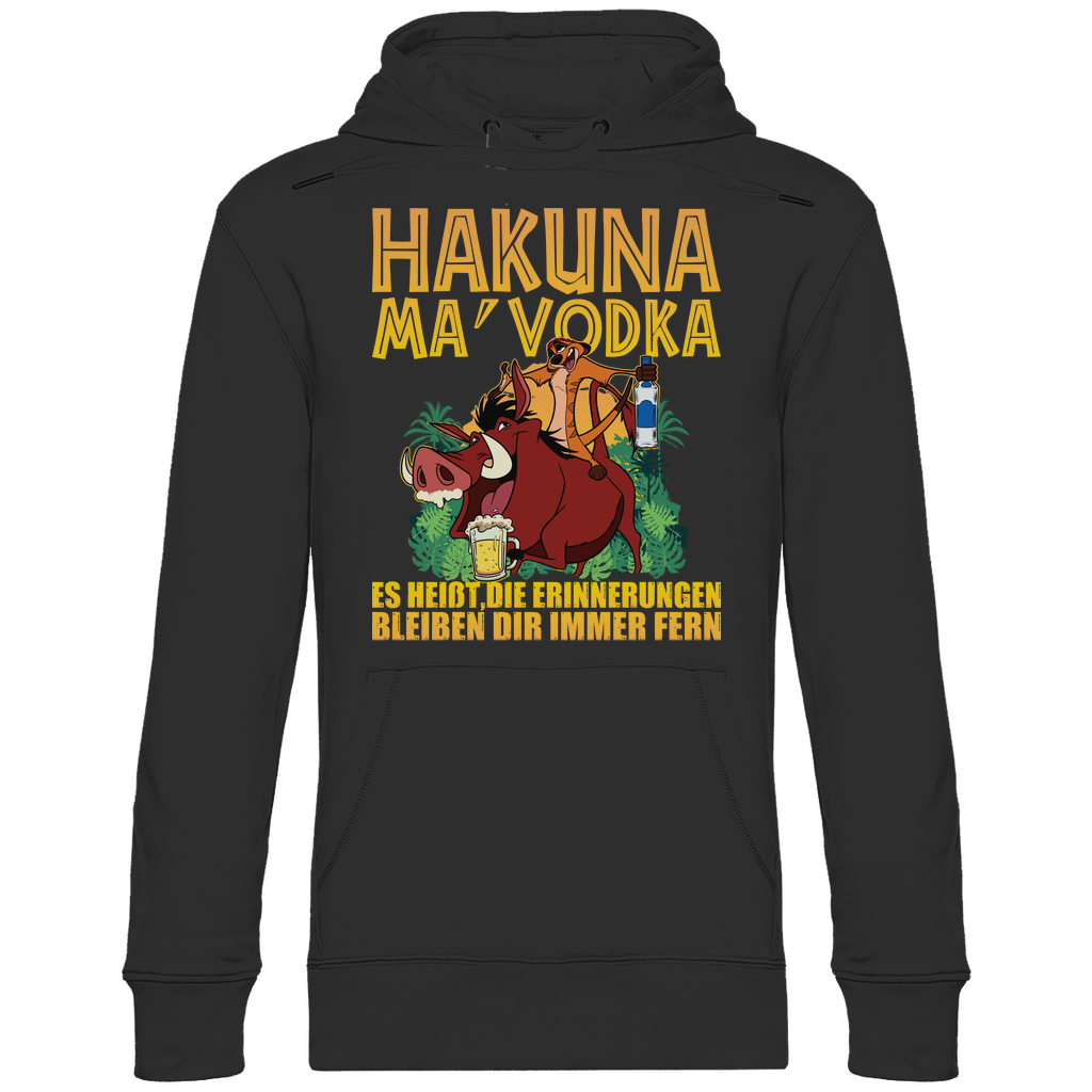 Hakuna Ma Vodka Timon und Pumbaa - Unisex Hoodie Black