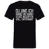 Du und ich Hand in Hand - Herren V-Neck Shirt Black