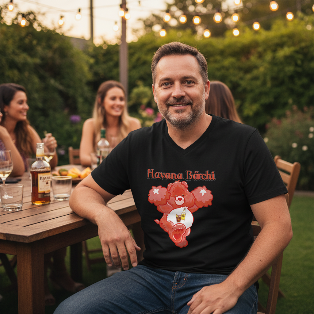 Havana Bärchi - Glücksbärchi - Herren V-Neck Shirt