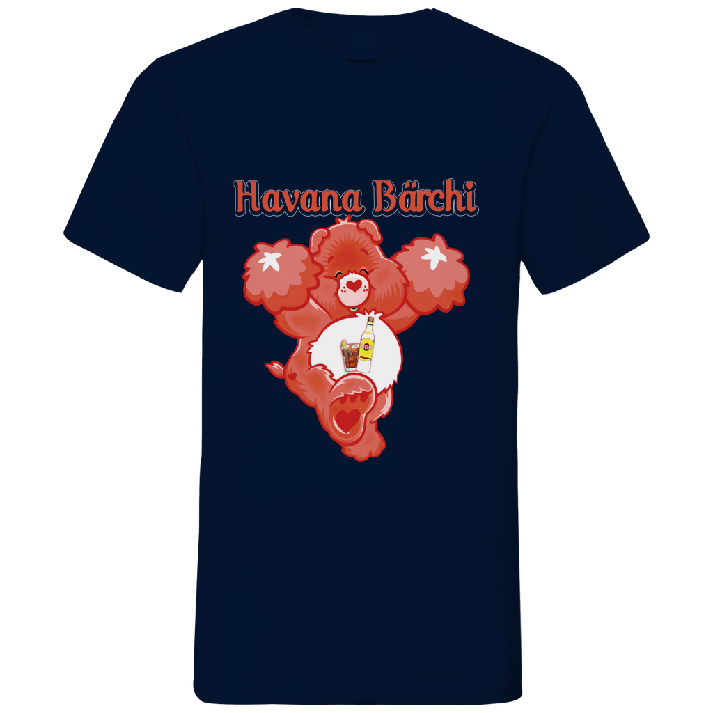Havana Bärchi - Glücksbärchi - Herren V-Neck Shirt Navy