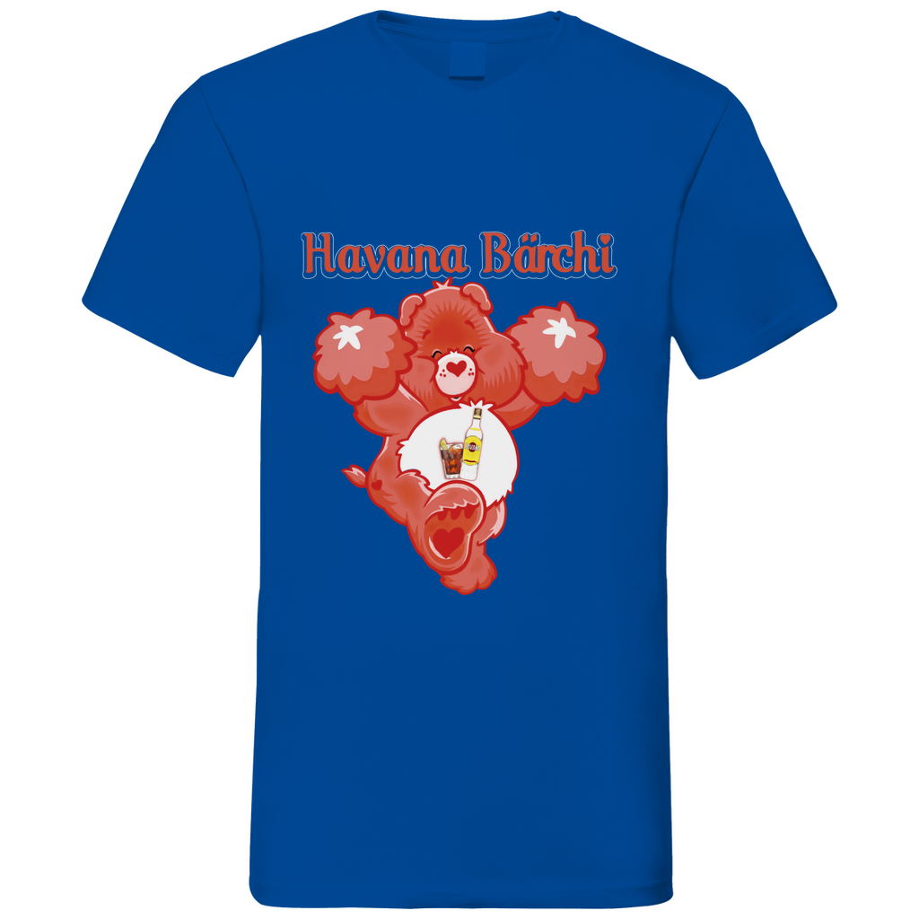Havana Bärchi - Glücksbärchi - Herren V-Neck Shirt Royal Blue