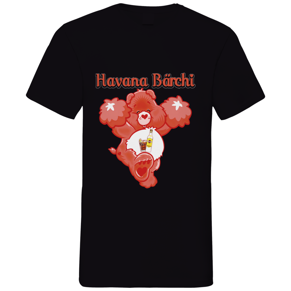 Havana Bärchi - Glücksbärchi - Herren V-Neck Shirt Black