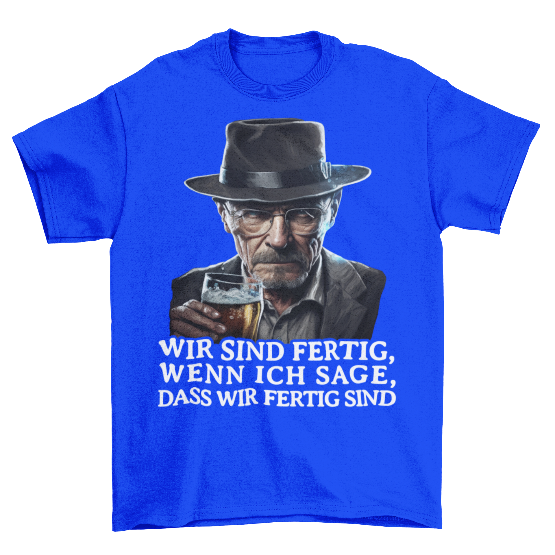 Heisenberg wir sind fertig - Herren Shirt Royal Blue
