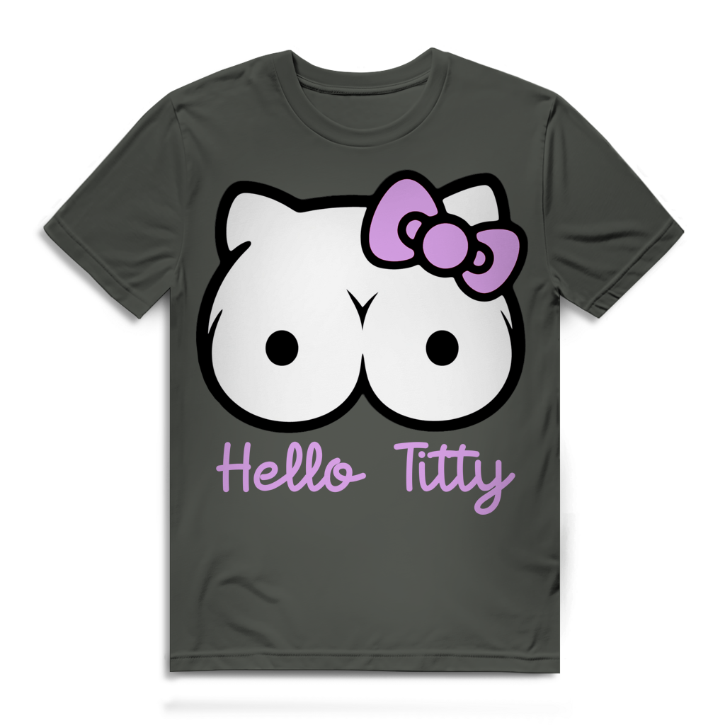 Hello Kitty Titty - Herren Premium Bio T-Shirt Millennial Khaki