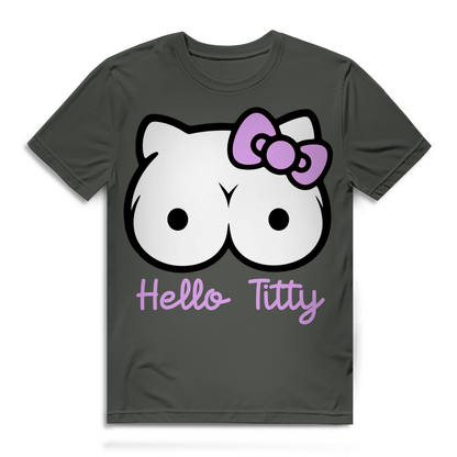 Hello Kitty Titty - Herren Premium Bio T-Shirt Millennial Khaki