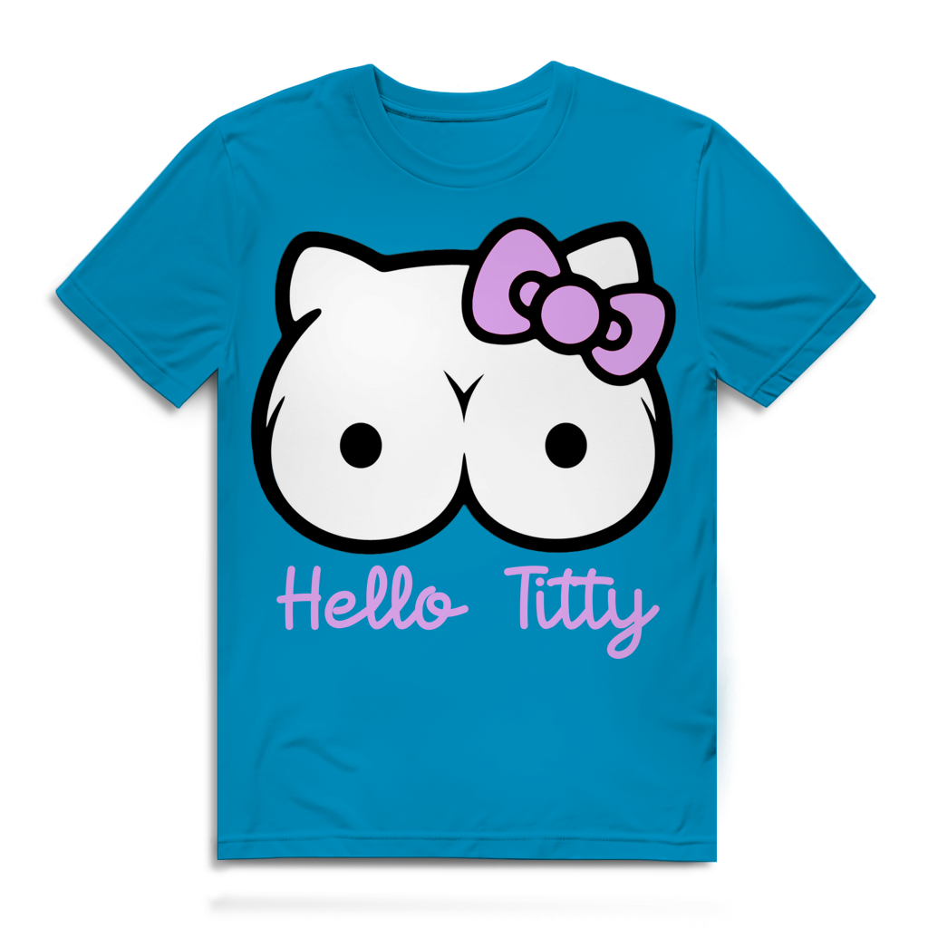Hello Kitty Titty - Herren Premium Bio T-Shirt Atoll