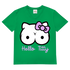 Hello Kitty Titty - Herren V-Neck T-Shirt Kelly Green