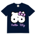 Hello Kitty Titty - Herren V-Neck T-Shirt Navy
