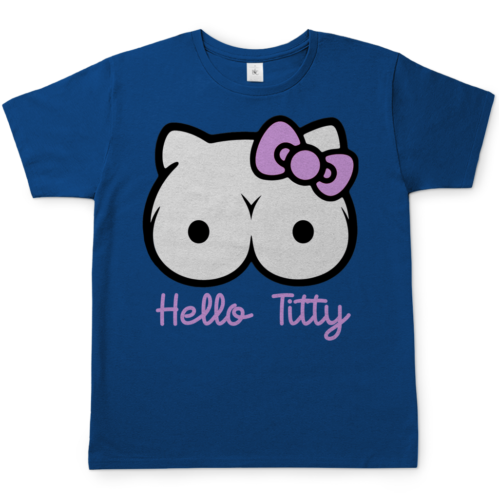 Hello Kitty Titty - Herren T-Shirt Royal Blue