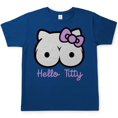 Hello Kitty Titty - Herren T-Shirt Royal Blue