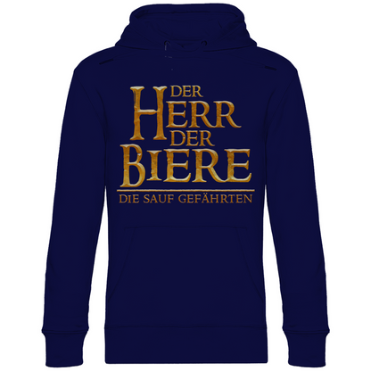 Der Herr der Biere die sauf Gefährten HDR - Unisex Hoodie Navy Blue