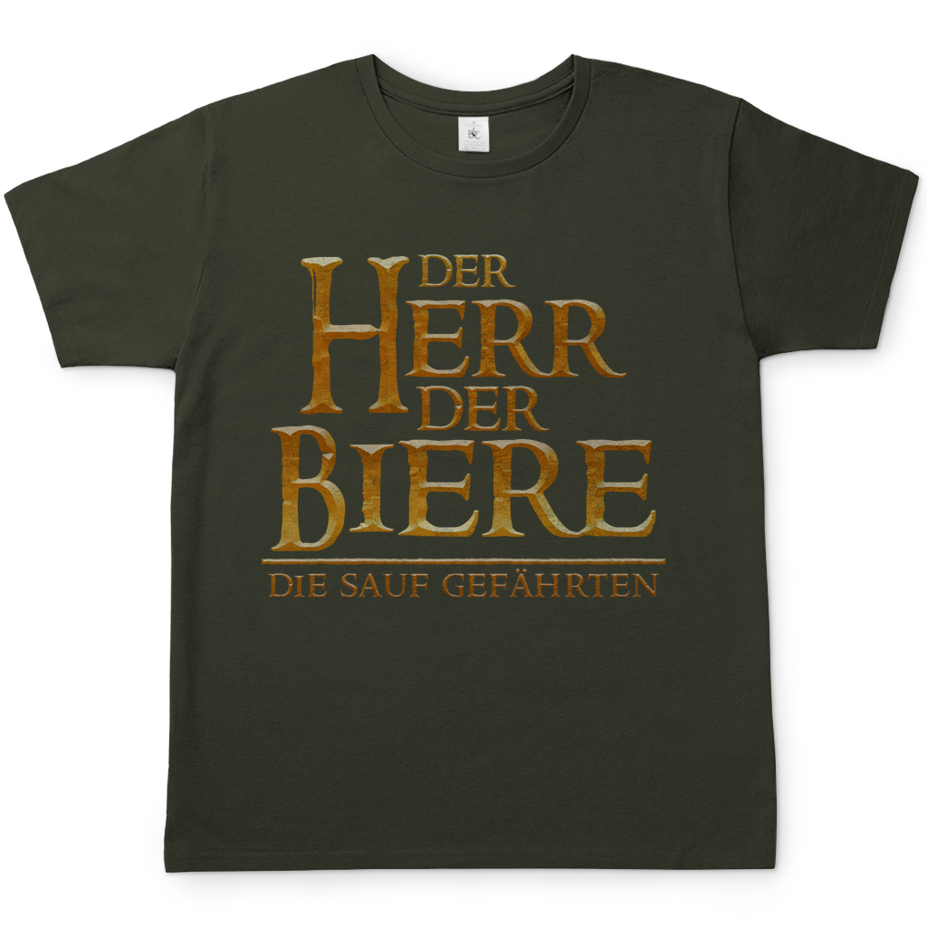 Der Herr der Biere die sauf Gefährten HDR - Herren Shirt Urban Khaki