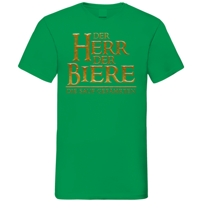 Der Herr der Biere die sauf Gefährten HDR - Herren V-Neck Shirt Kelly Green