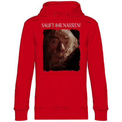 Sauft ihr Narren! Der Herr der Ringe Gandalf - Unisex Hoodie Red
