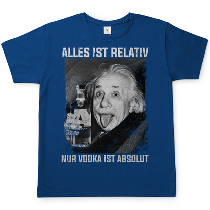 Alles ist Relativ nur Vodka ist Absolut Albert Einstein - Herren Shirt Royal Blue
