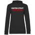 Hinten steht auch wat - Beidseitiger Druck - Damen Hoodie Black