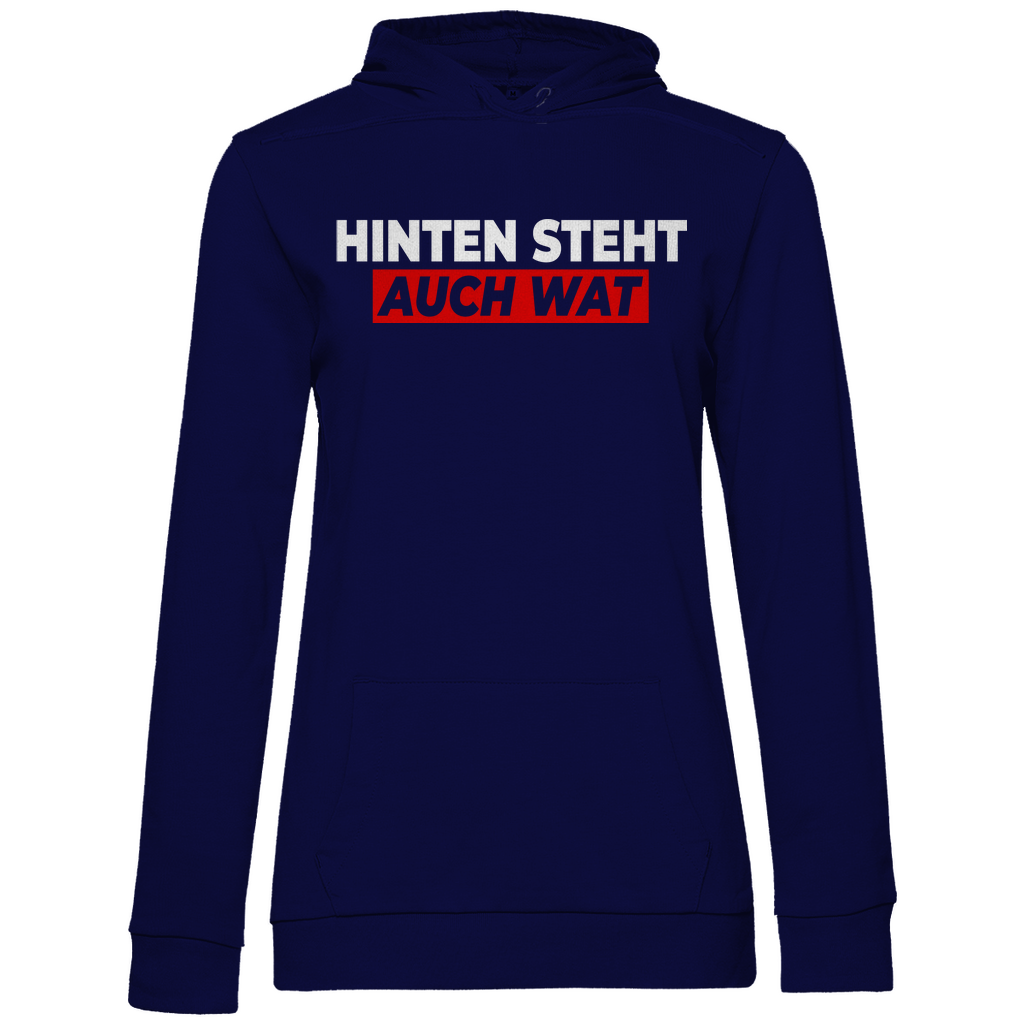 Hinten steht auch wat - Beidseitiger Druck - Damen Hoodie Navy Blue