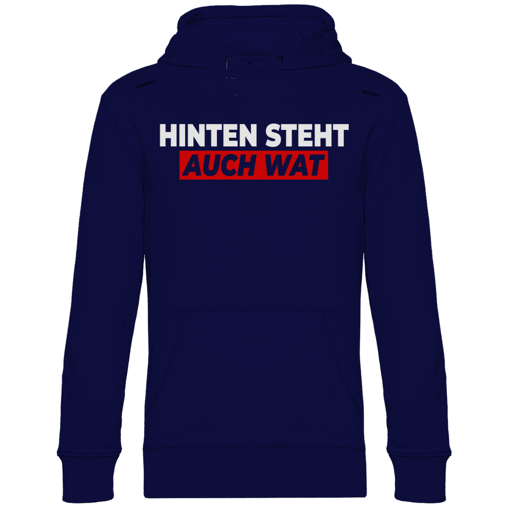 Hinten steht auch wat - Beidseitiger Druck - Unisex Hoodie Navy Blue