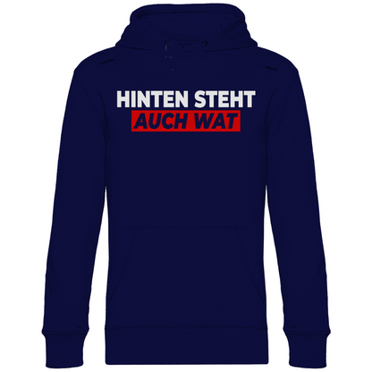 Hinten steht auch wat - Beidseitiger Druck - Unisex Hoodie Navy Blue