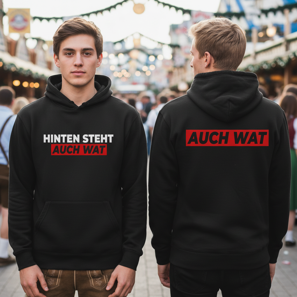 Hinten steht auch wat - Beidseitiger Druck - Unisex Hoodie