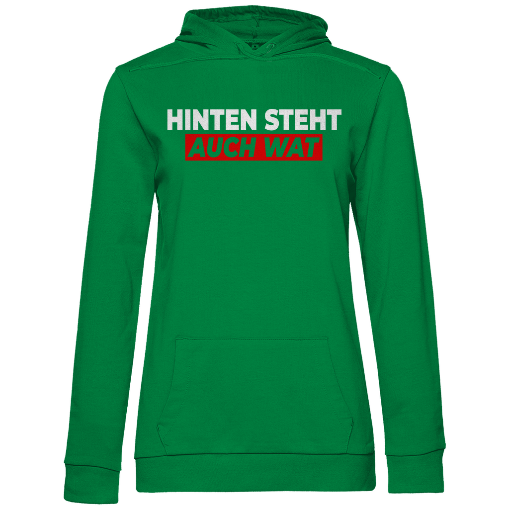 Hinten steht auch wat - Beidseitiger Druck - Damen Hoodie Kelly Green