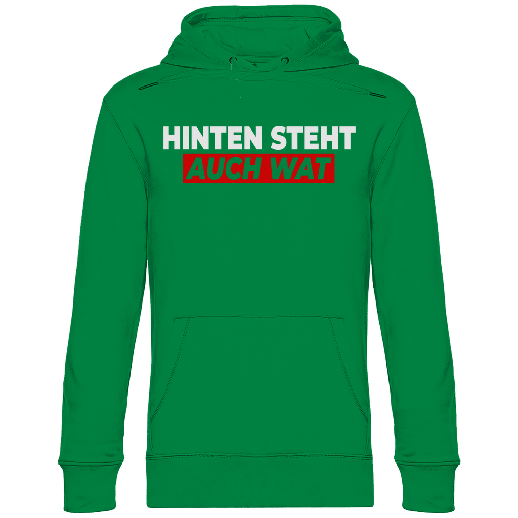 Hinten steht auch wat - Beidseitiger Druck - Unisex Hoodie Kelly Green