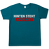 Hinten steht auch wat - Beidseitiger Druck - Herren Shirt Diva Blue