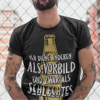 Schlechtes Vorbild Shirt Männer – Ich diene als Warnung nicht als Vorbild