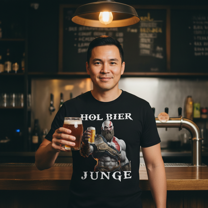Kratos God of War hol Bier Junge - Herren Shirt