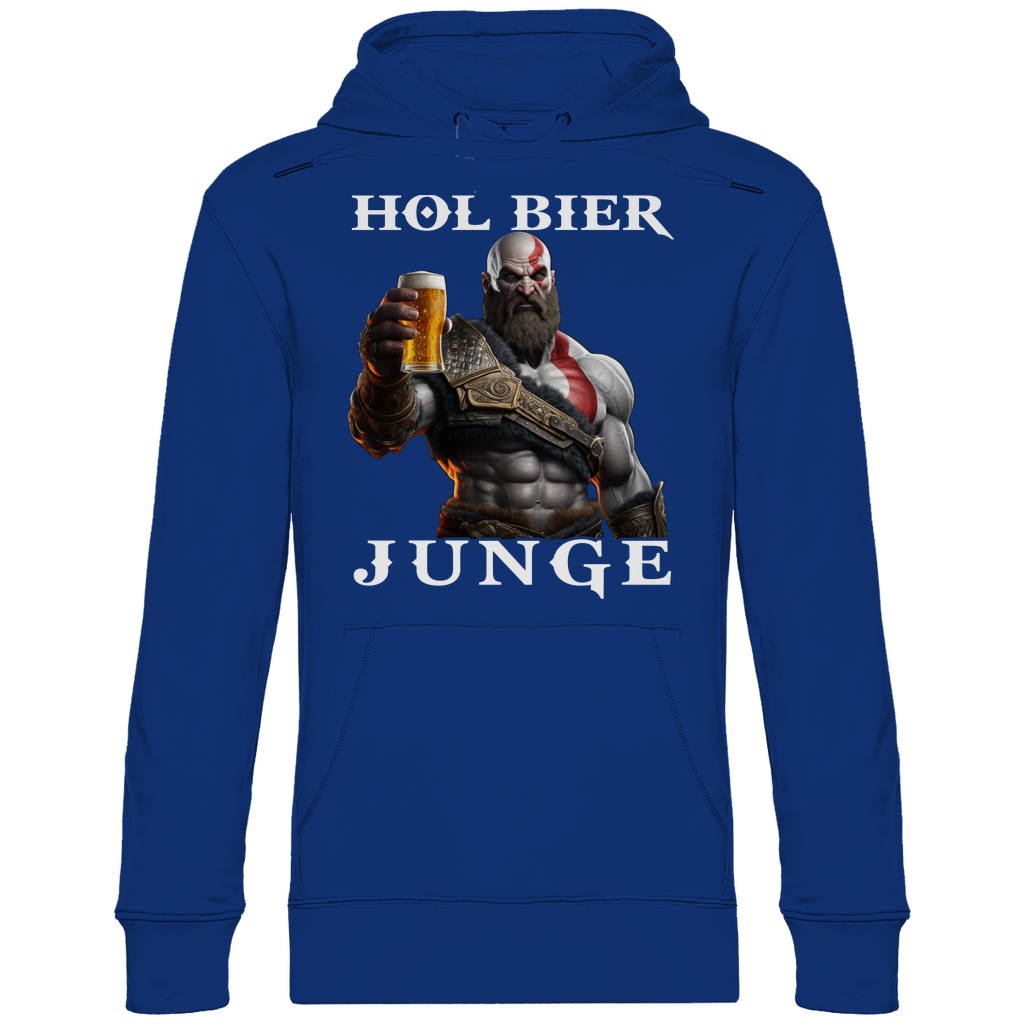 Kratos God of War hol Bier Junge - Unisex Hoodie Royal