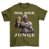 Kratos God of War hol Bier Junge - Herren Shirt Urban Khaki