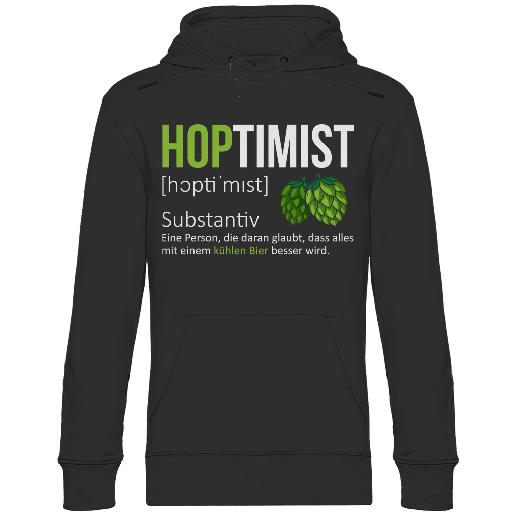Hoptimist - Unisex Hoodie Black