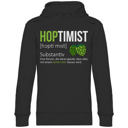 Hoptimist - Unisex Hoodie Black