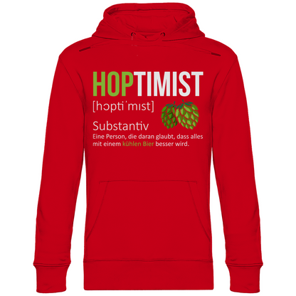 Hoptimist - Unisex Hoodie Red