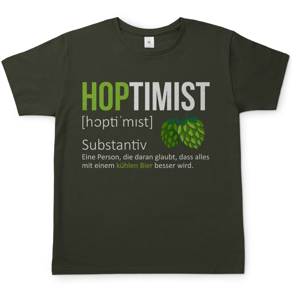 Hoptimist - Herren Shirt Urban Khaki