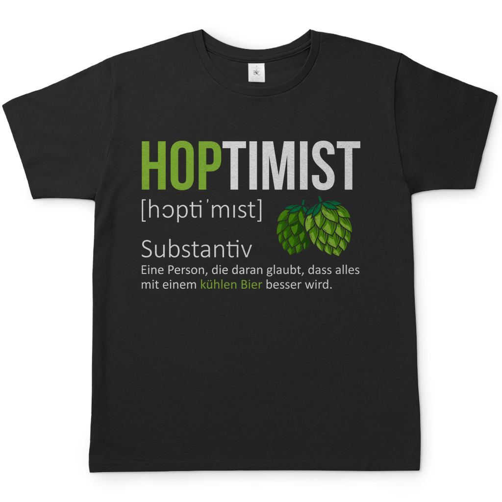 Hoptimist - Herren Shirt Black